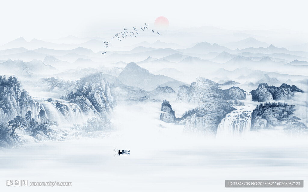 中式水墨山水