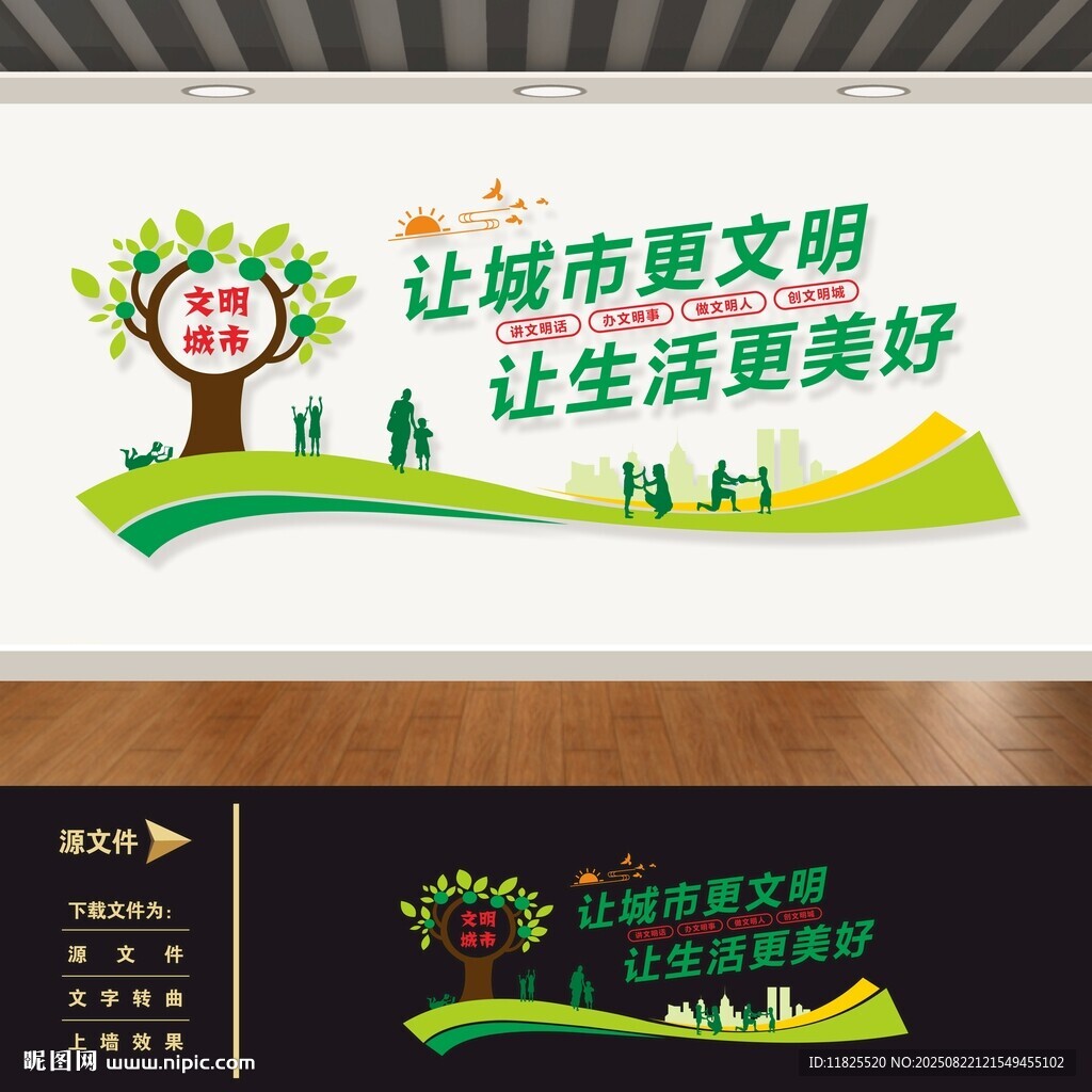 文明城市文化墙