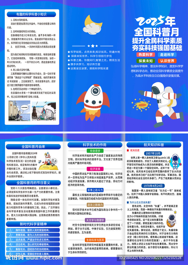 2025年全国科普月折页