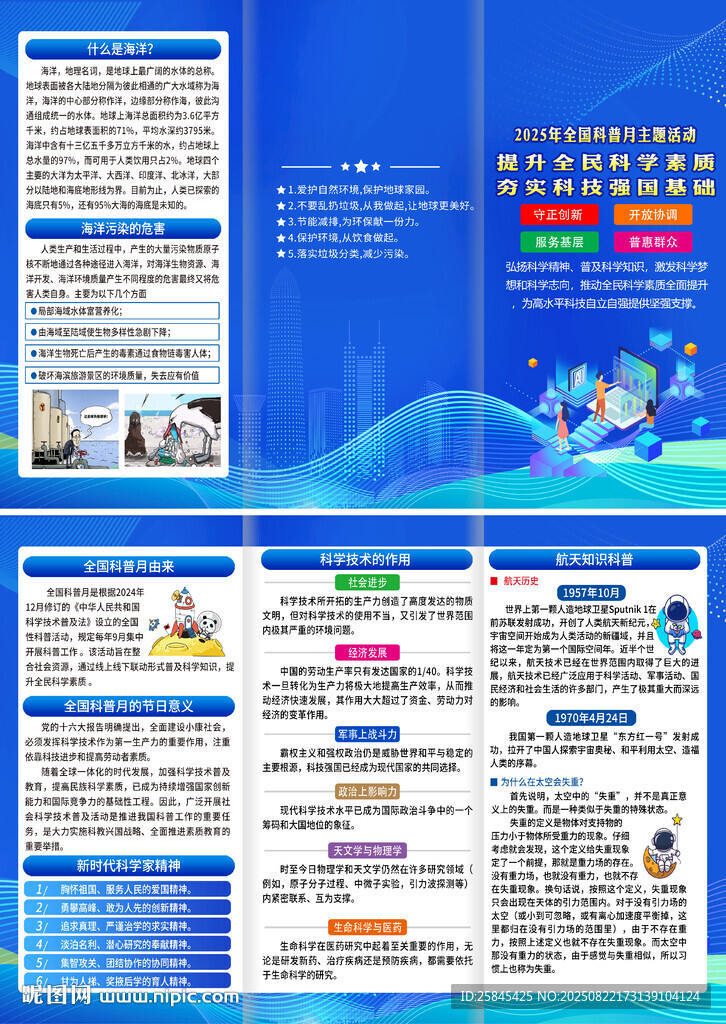 2025年全国科普月折页