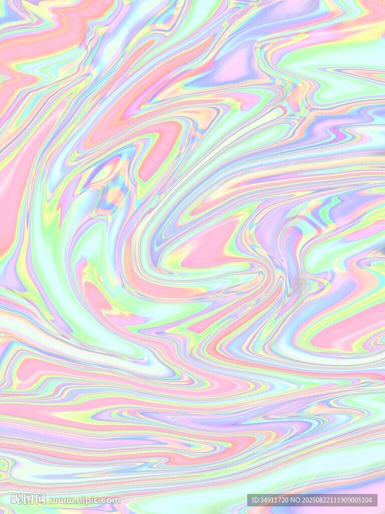梦幻炫彩流体纹理图案