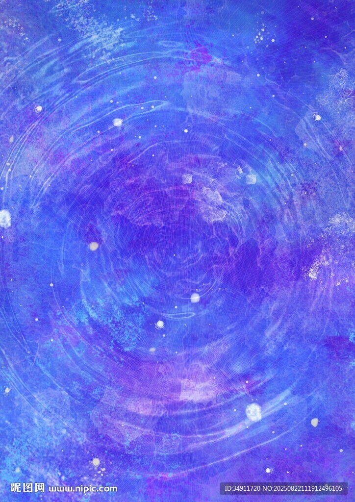 梦幻蓝色星空纹理图案