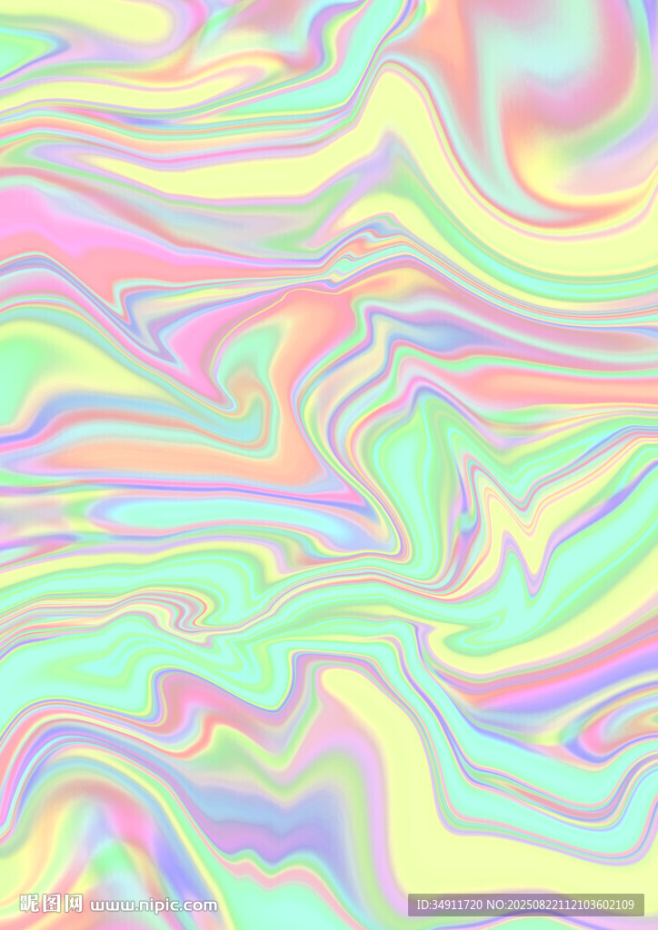 梦幻炫彩流体纹理图案