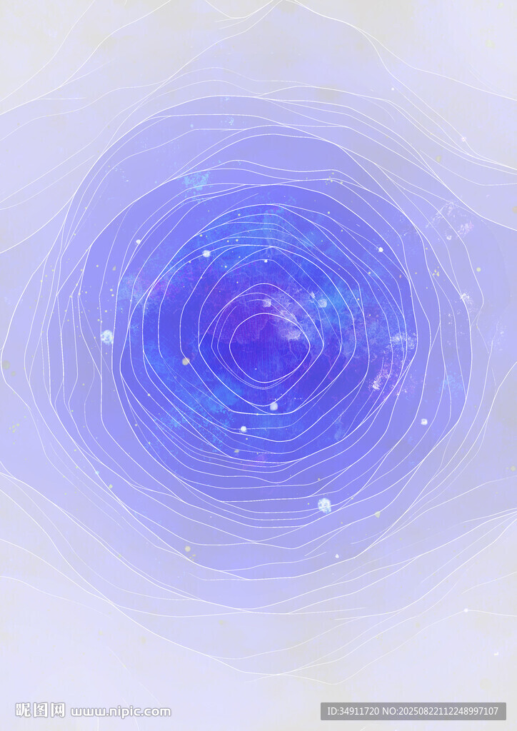 梦幻蓝色螺旋星云背景