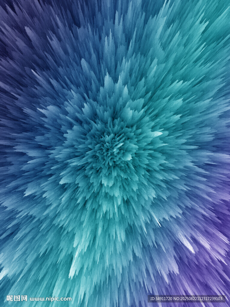 梦幻蓝紫放射状抽象背景