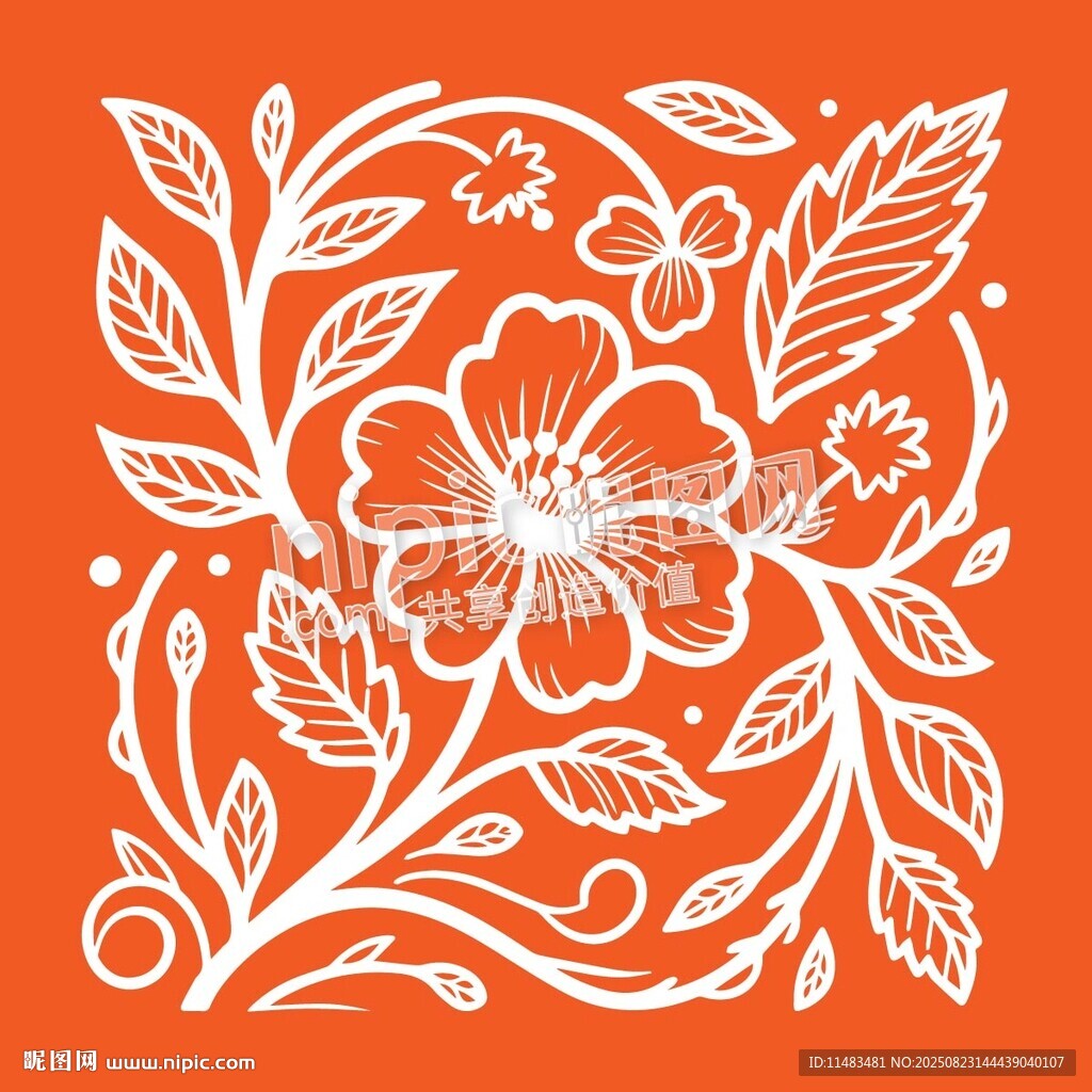 艺术花卉装饰花纹