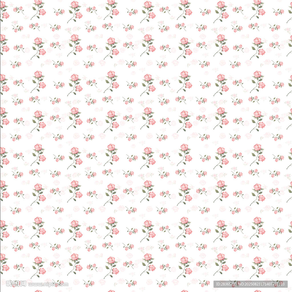 玫瑰花四方连续图