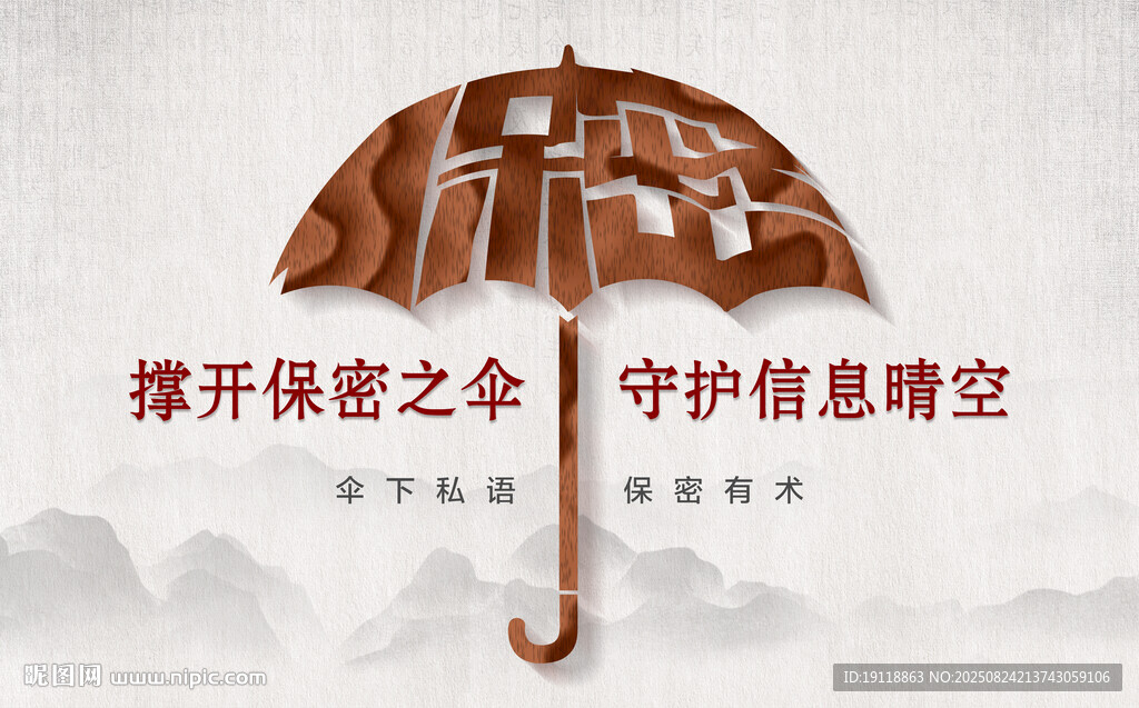 保密海报