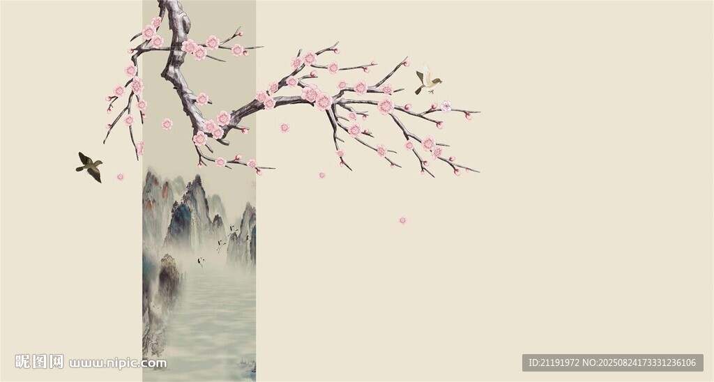 新中式花鸟装饰画