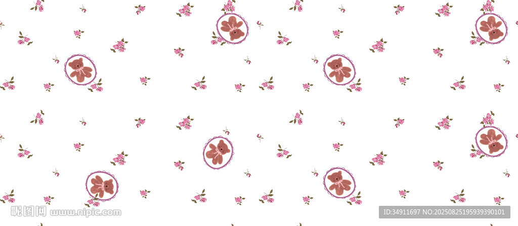粉色小花图案背景