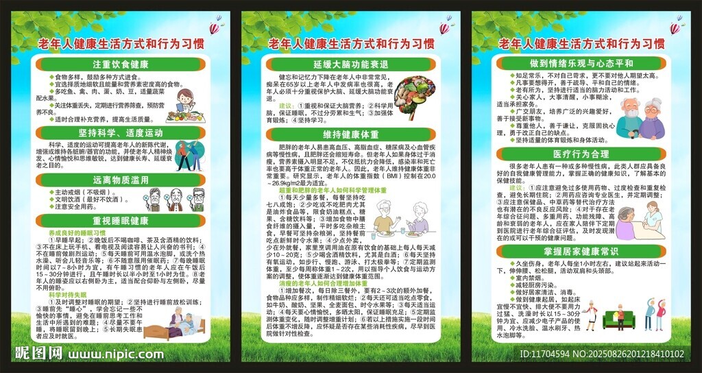 全民健康生活方式行动宣传月展板