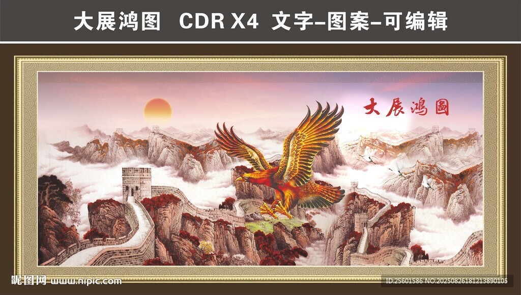 雄鹰展翅 