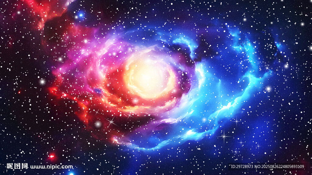 绚丽螺旋星系星空旋涡软膜天花
