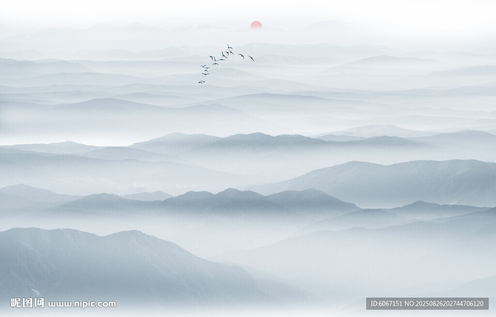 山水水墨画