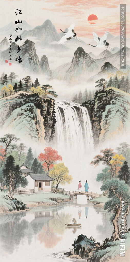 玄关山水装饰画