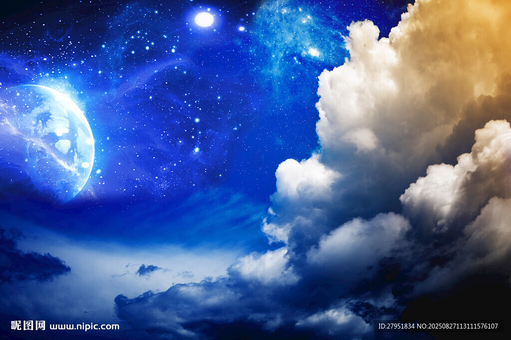 梦幻星空与云端奇景