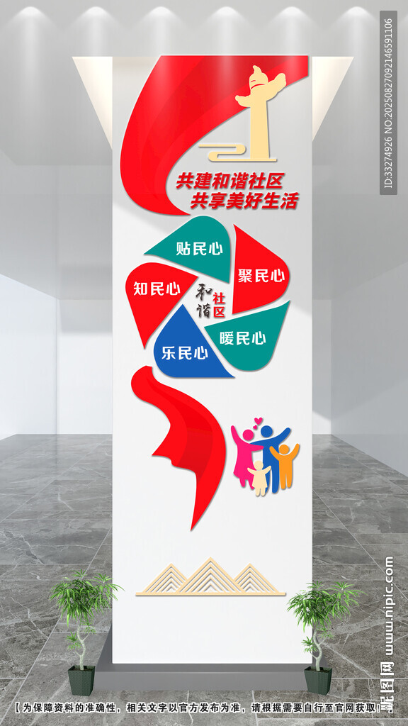 和谐社区文化墙