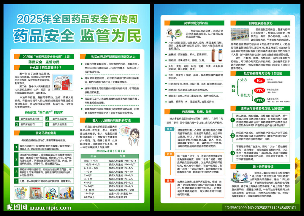 全国药品安全宣传周宣传单