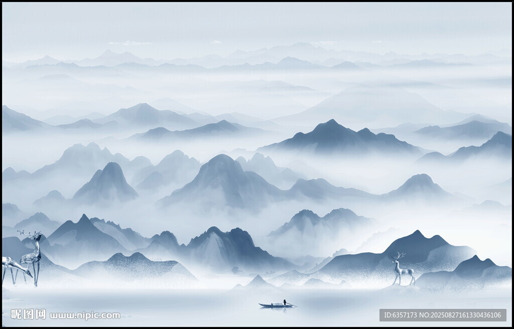 新中式山水画