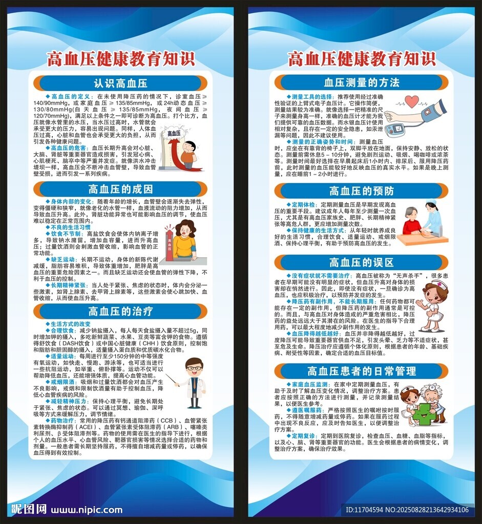 高血压日展架
