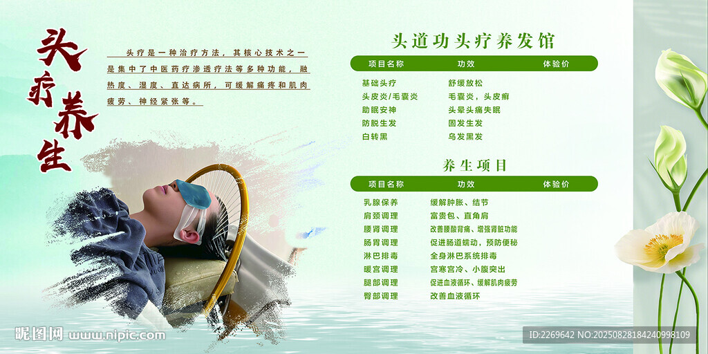 头疗养生海报