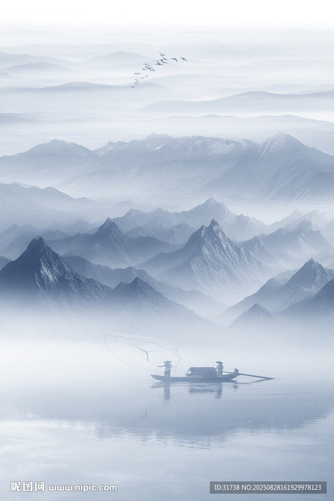水墨山水画
