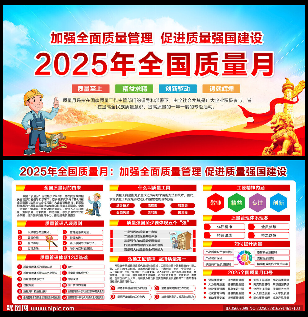 2025年全国质量月展板