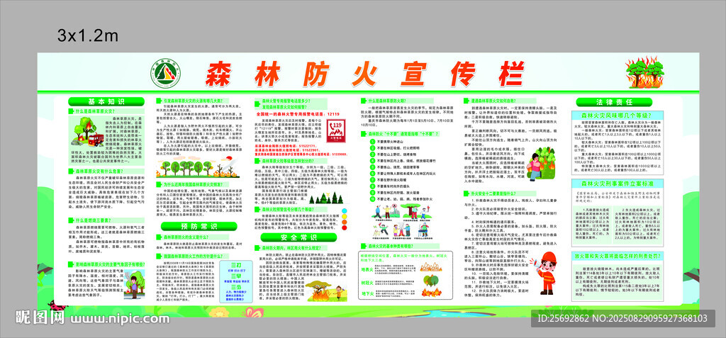 森林防火宣传栏