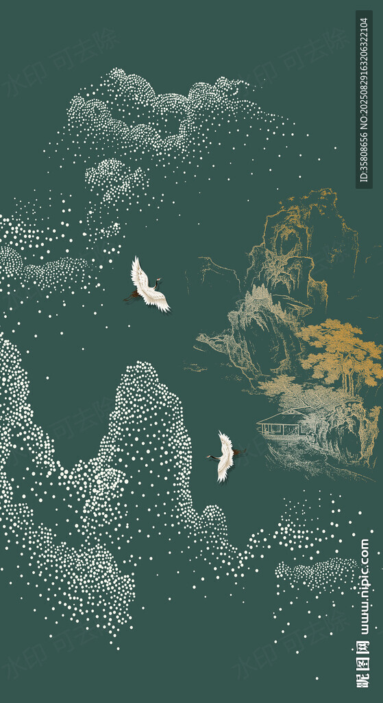 中式意境玄关装饰画