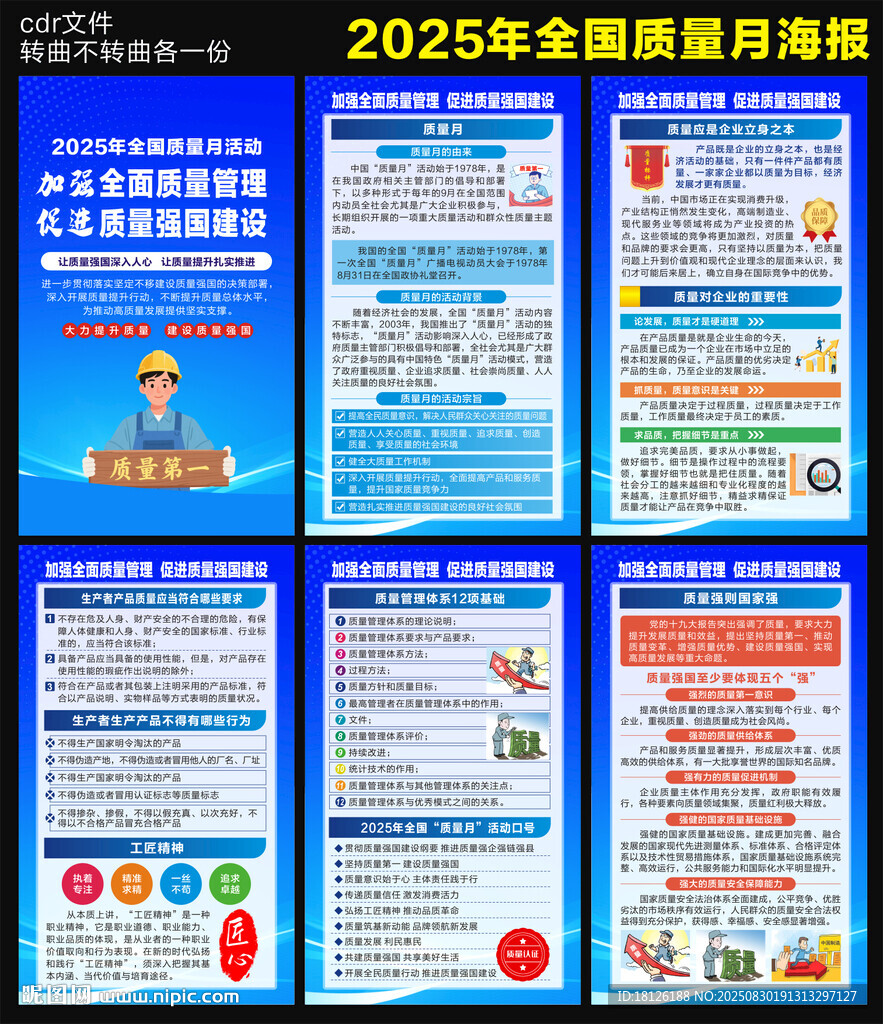2025全国质量月海报