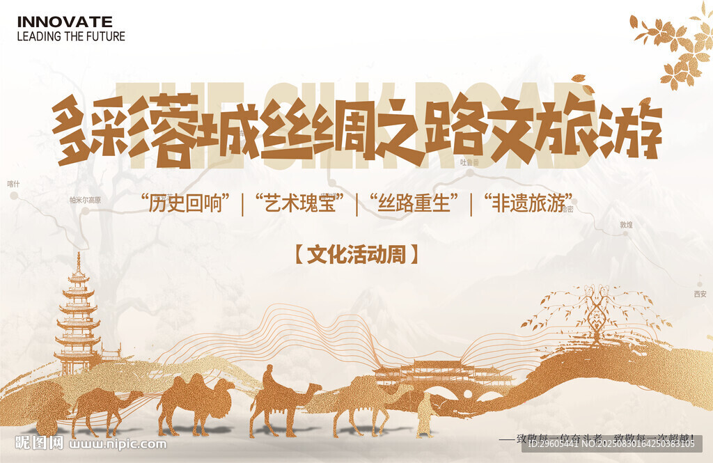 多彩丝绸之路展板
