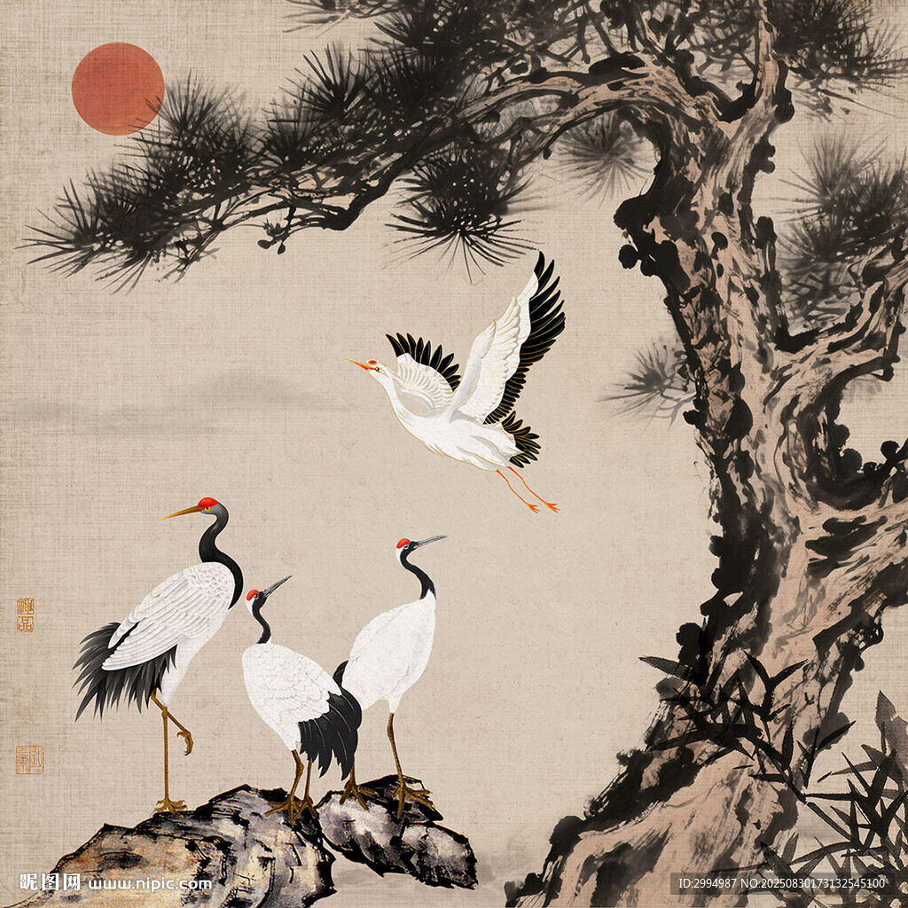 松鹤图