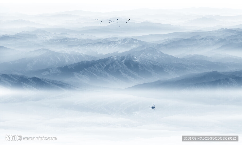 水墨山水画