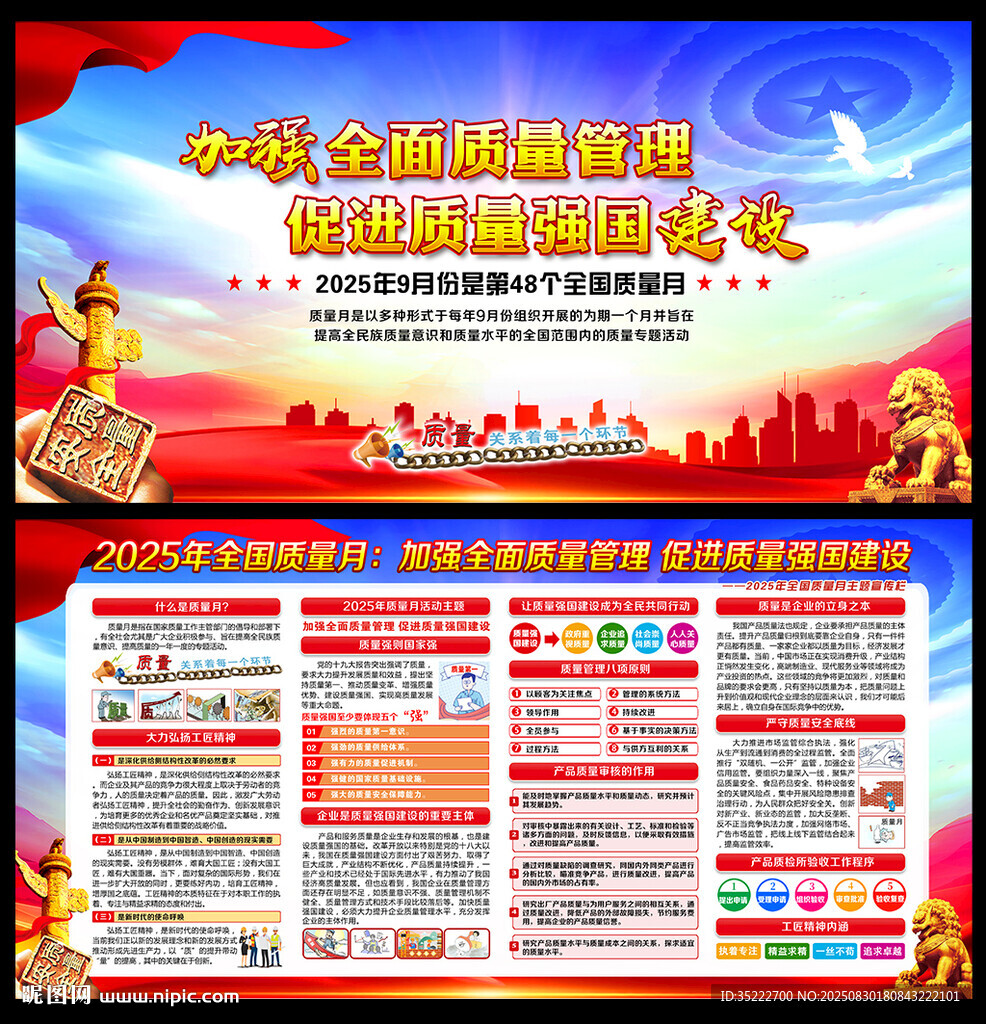 2025年全国质量月展板