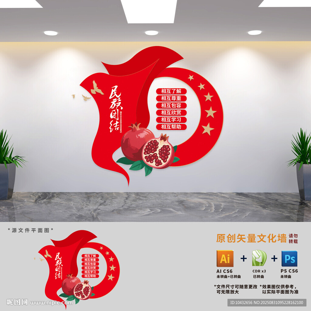 民族团结党建文化墙