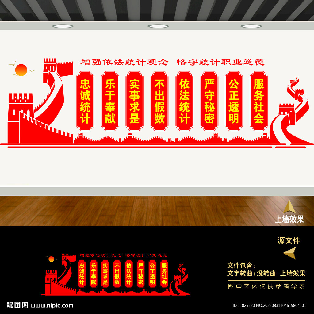 审计统计局文化墙