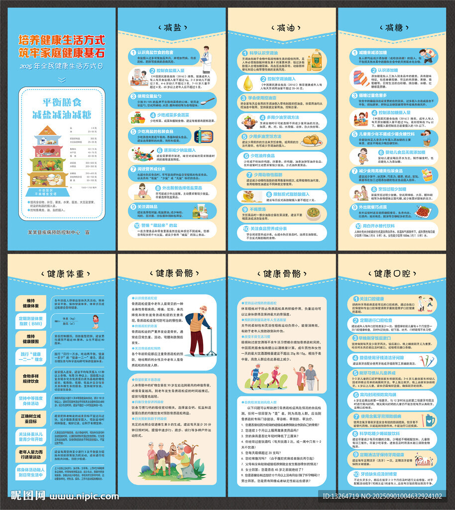 全民健康生活方式日展架