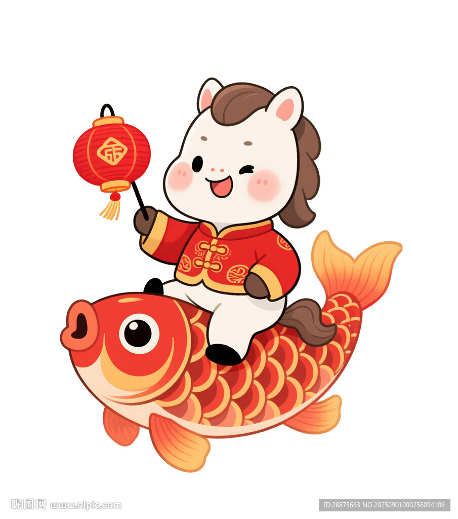 马年骑锦鲤贺新春