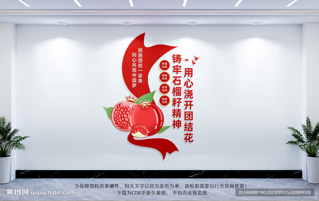 竖版石榴籽精神