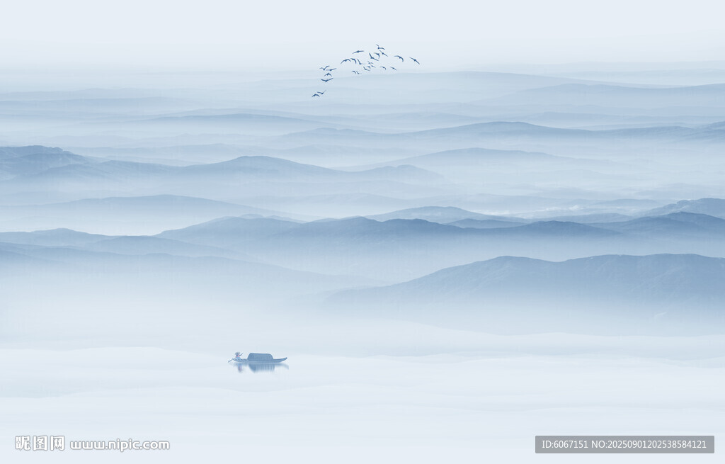 水墨山水画
