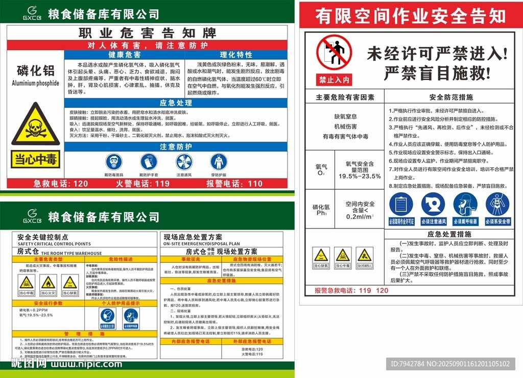 多种安全警示标识合集