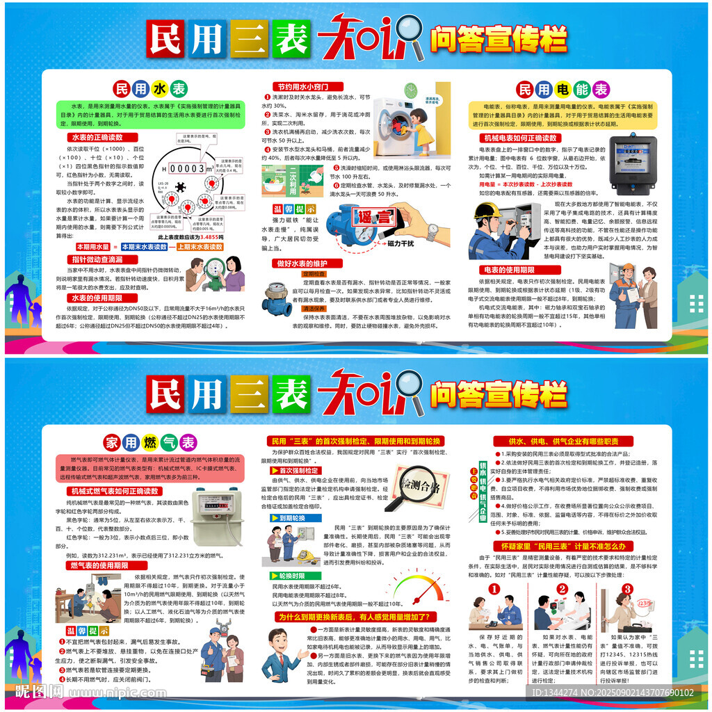 民用三表