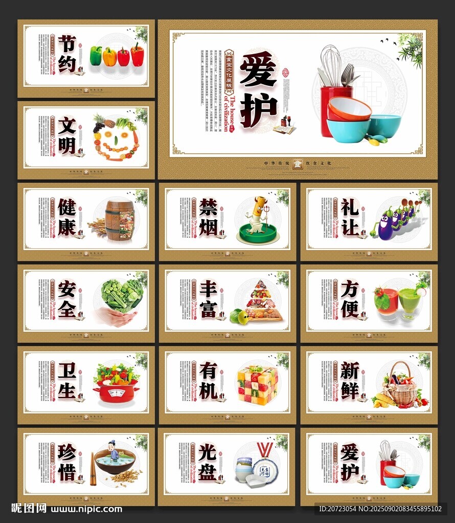 食堂文化展板