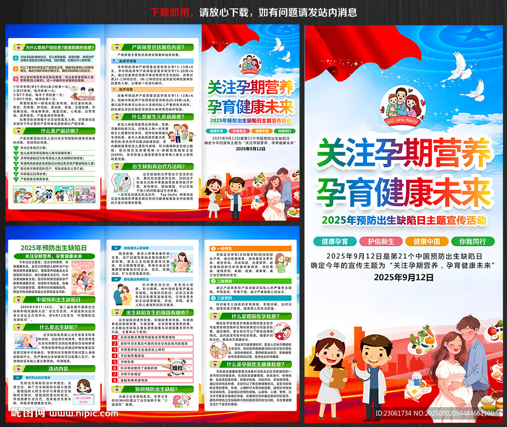 2025年预防出生缺陷日宣传单