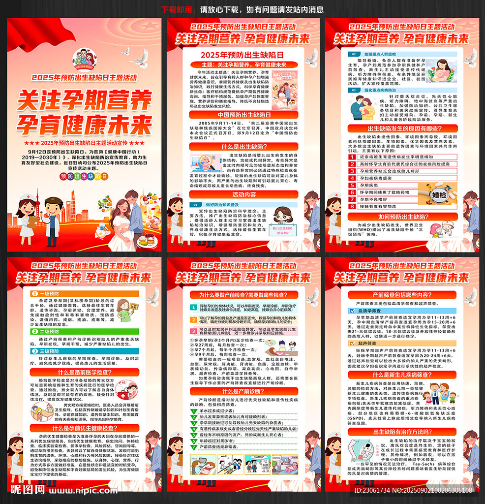2025预防出生缺陷日海报