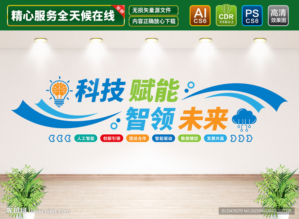AI科技文化墙