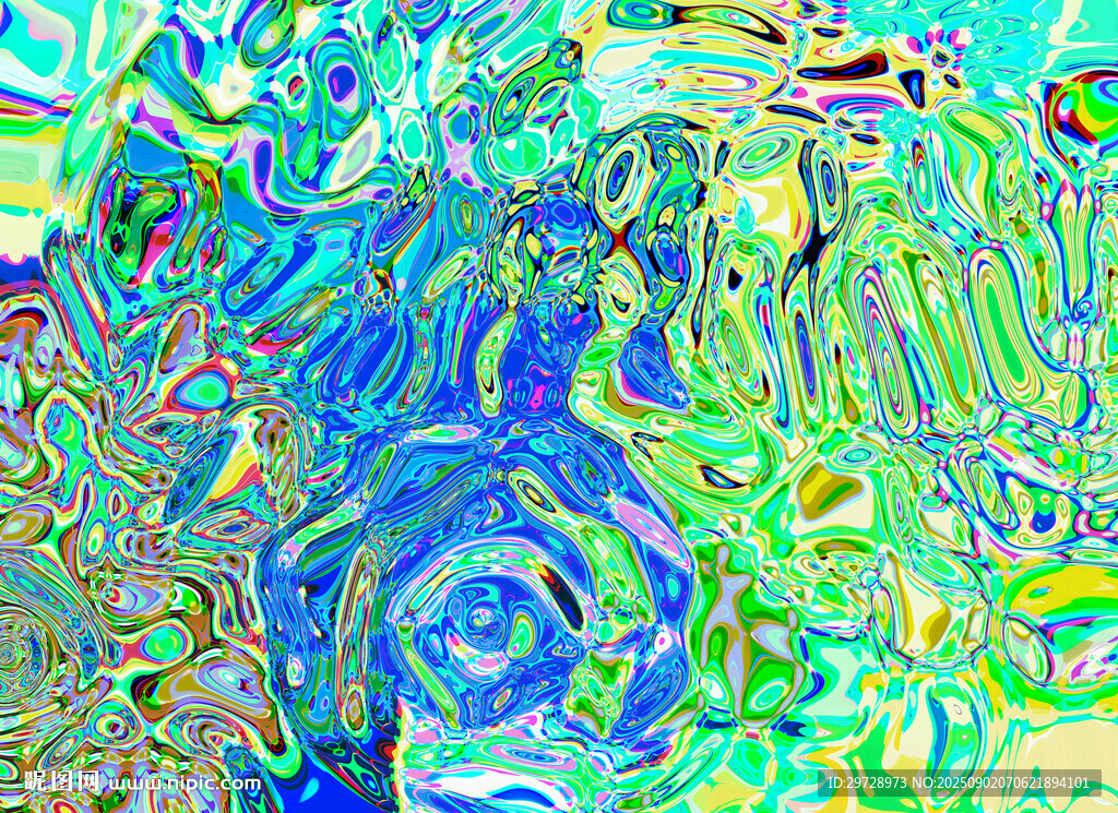 抽象流体艺术画