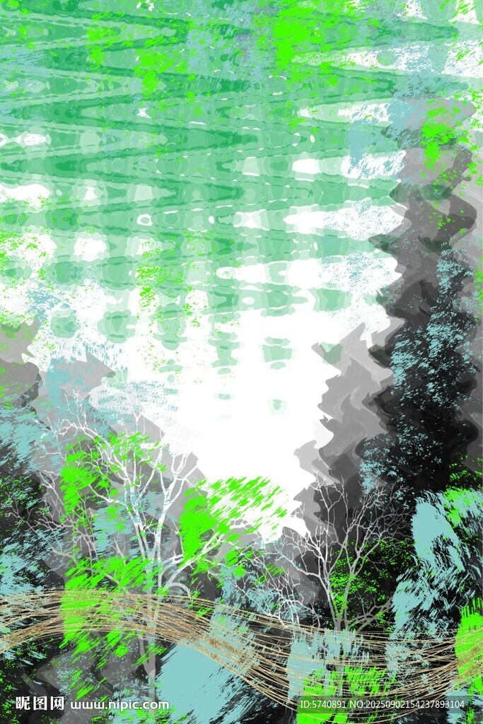 抽象油画