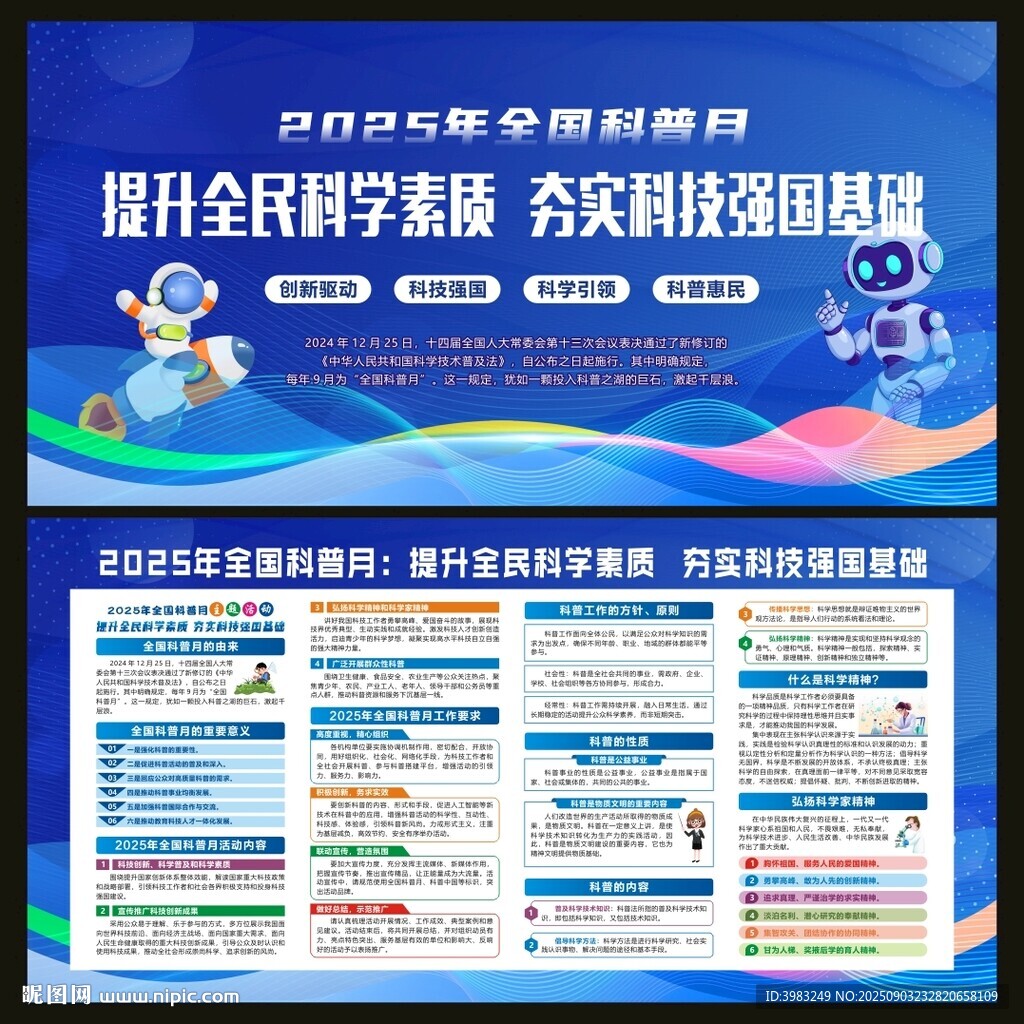2025年全国科普月宣传栏