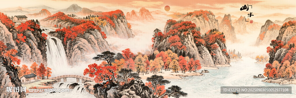 鸿运当头国画